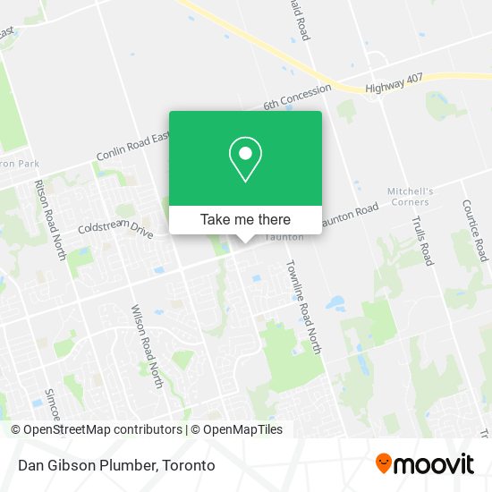 Dan Gibson Plumber map