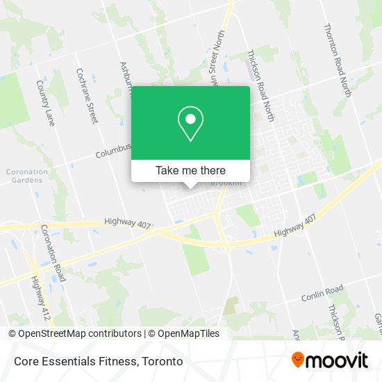 Core Essentials Fitness map