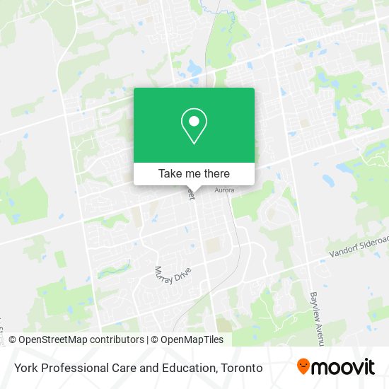 York Professional Care and Education map