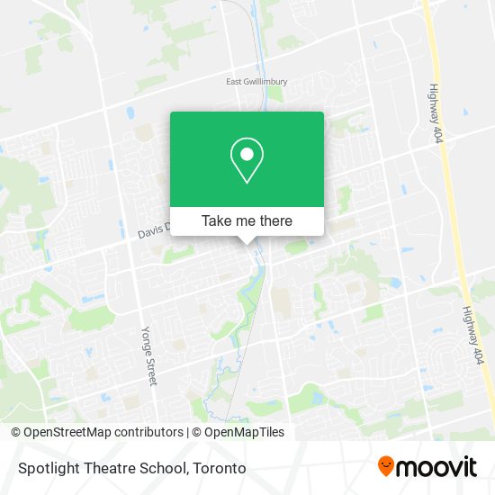 Spotlight Theatre School map