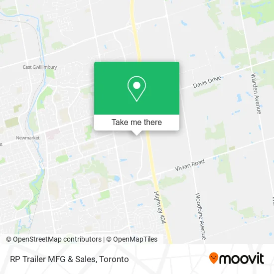 RP Trailer MFG & Sales map