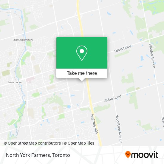 North York Farmers map