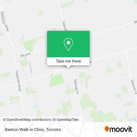 Beeton Walk-in Clinic map