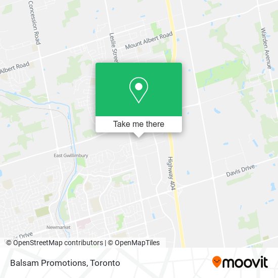 Balsam Promotions map