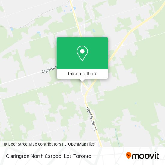 Clarington North Carpool Lot map