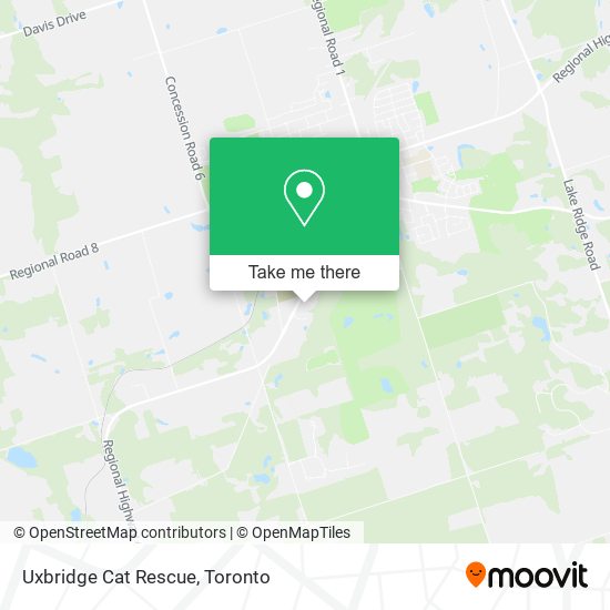 Uxbridge Cat Rescue map