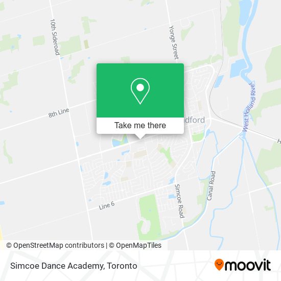 Simcoe Dance Academy map
