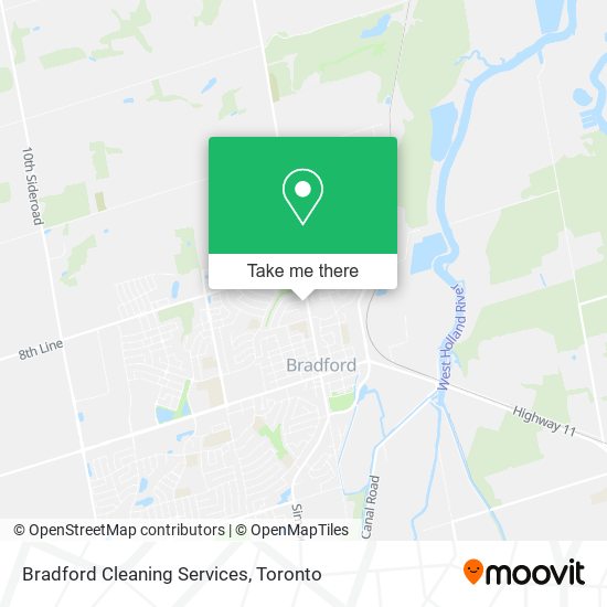 Bradford Cleaning Services map