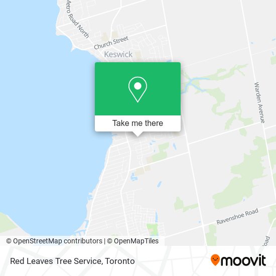 Red Leaves Tree Service map