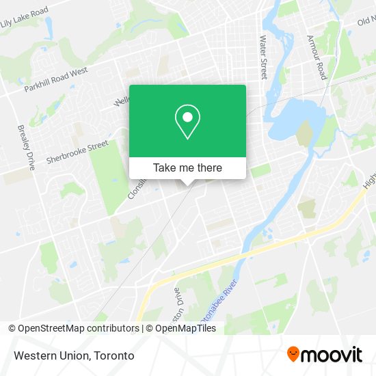 Western Union map