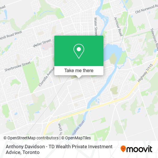 Anthony Davidson - TD Wealth Private Investment Advice map