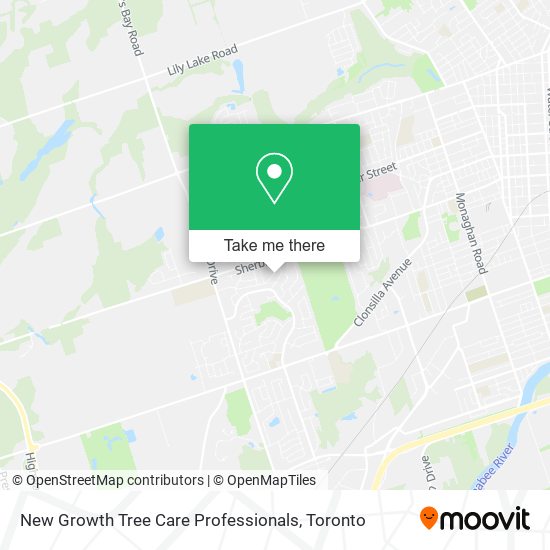 New Growth Tree Care Professionals map