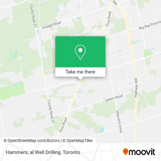 Hammers, al Well Drilling map