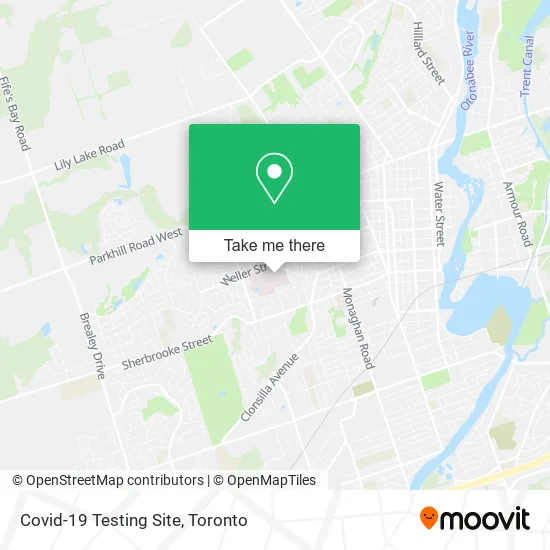 Covid-19 Testing Site map