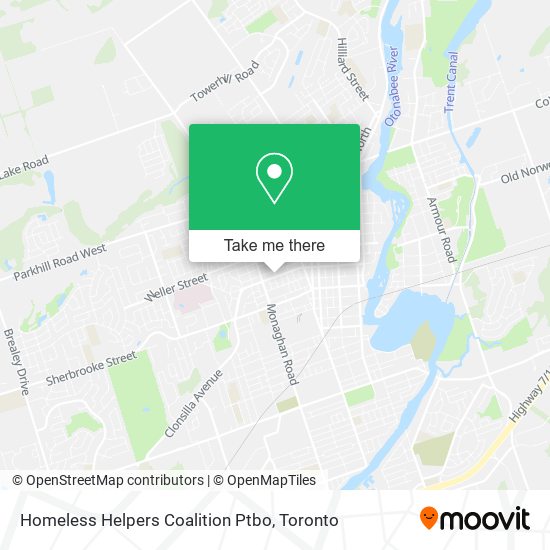 Homeless Helpers Coalition Ptbo map