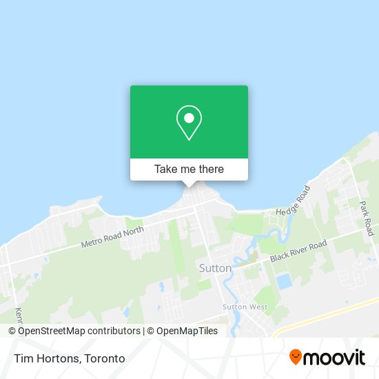 Tim Hortons map