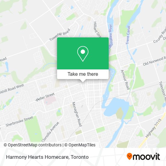 Harmony Hearts Homecare map