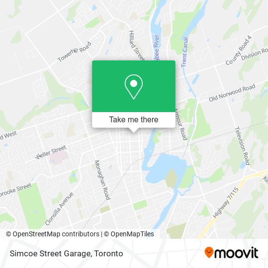 Simcoe Street Garage map