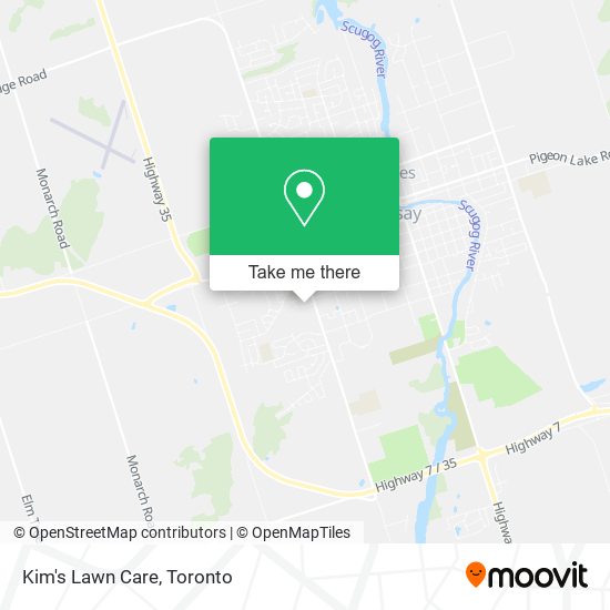 Kim's Lawn Care map