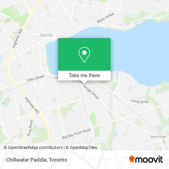 Chillwater Paddle map