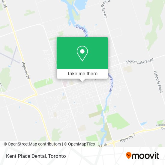 Kent Place Dental map