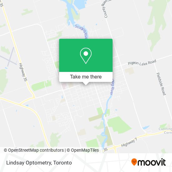 Lindsay Optometry map