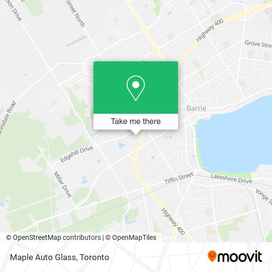 Maple Auto Glass map