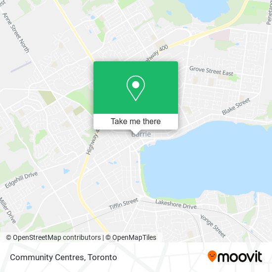 Community Centres map