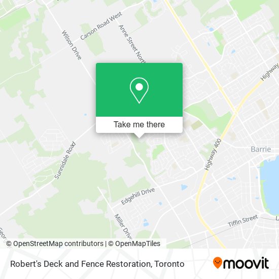 Robert's Deck and Fence Restoration map