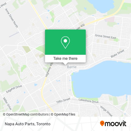 Napa Auto Parts map