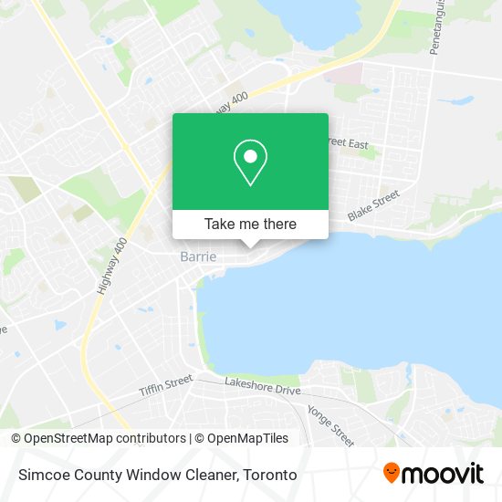 Simcoe County Window Cleaner map