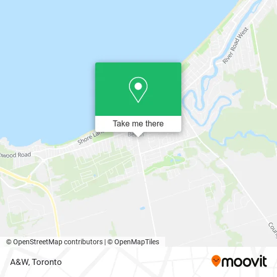 A&W map