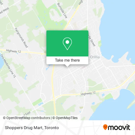 Shoppers Drug Mart map
