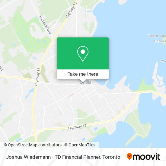 Joshua Wiedemann - TD Financial Planner map