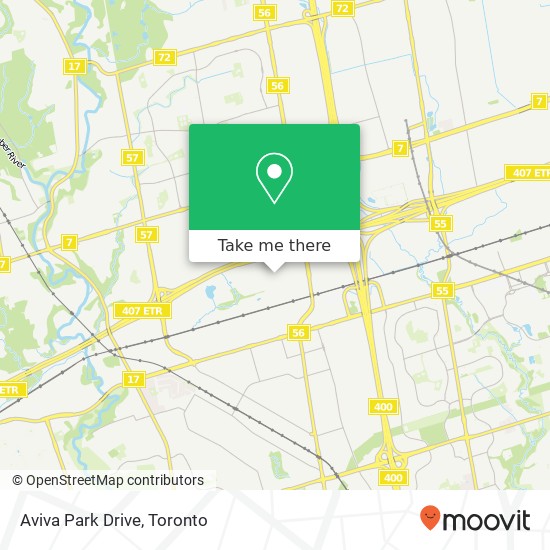 Aviva Park Drive map