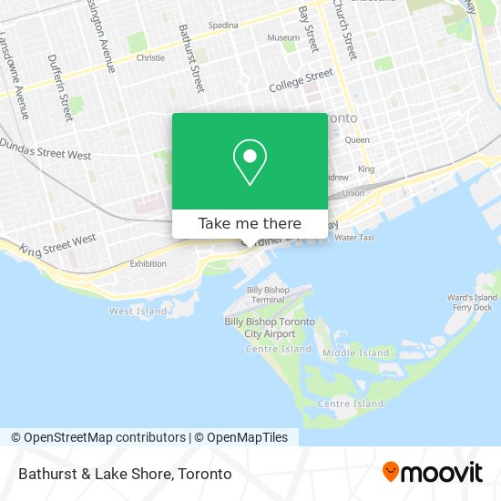Bathurst & Lake Shore map