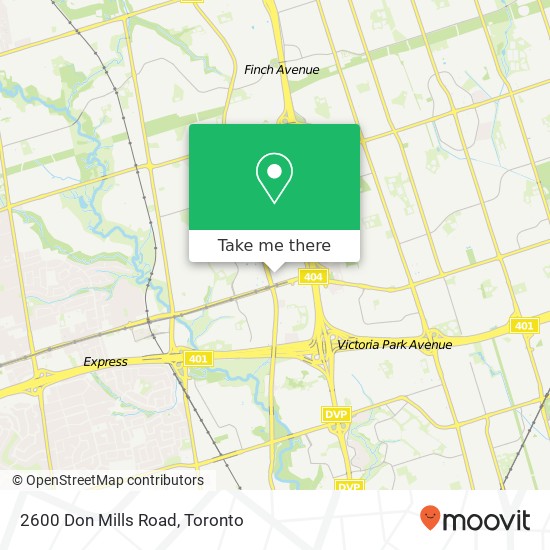 2600 Don Mills Road map