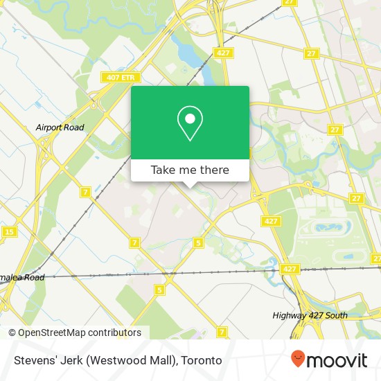 Stevens' Jerk (Westwood Mall) map