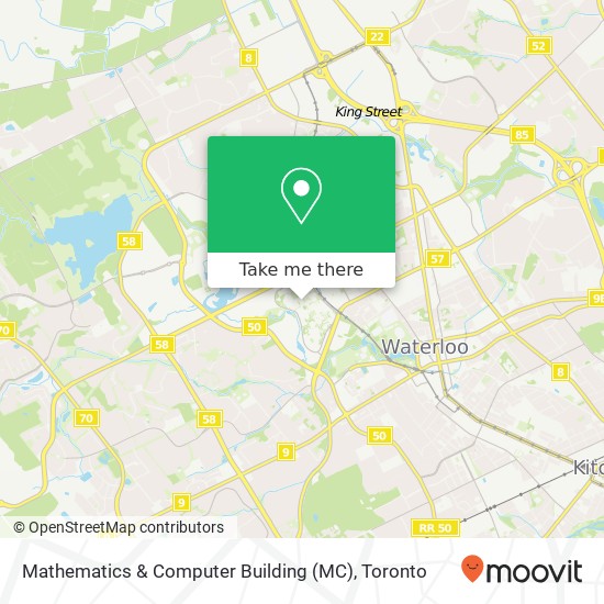 Mathematics & Computer Building (MC) plan