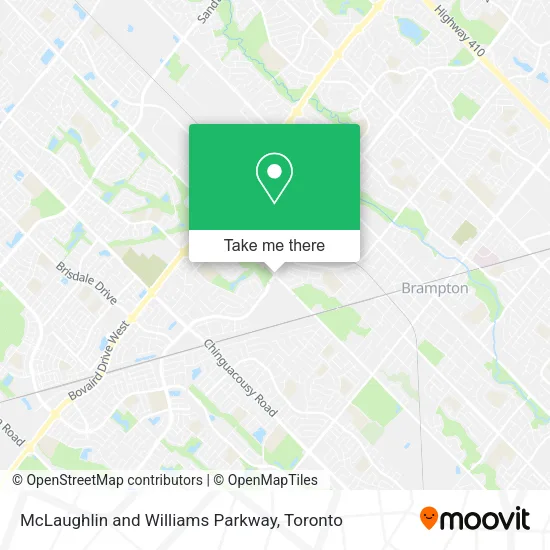 McLaughlin and Williams Parkway map
