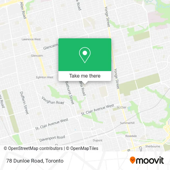 78 Dunloe Road map
