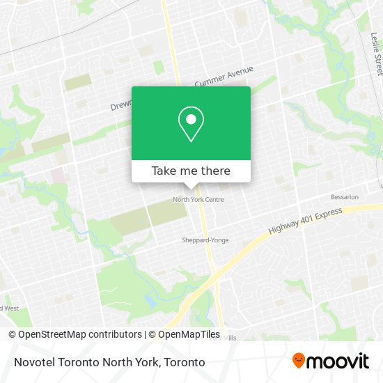 Novotel Toronto North York map
