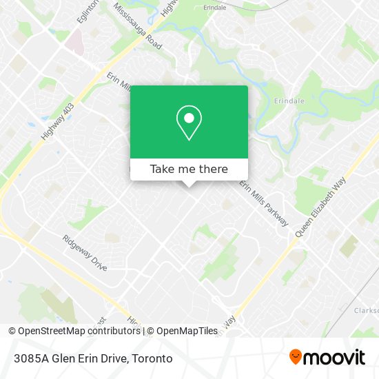 3085A Glen Erin Drive map