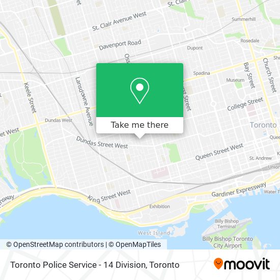 Toronto Police Service - 14 Division map