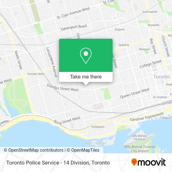 Toronto Police Service - 14 Division map