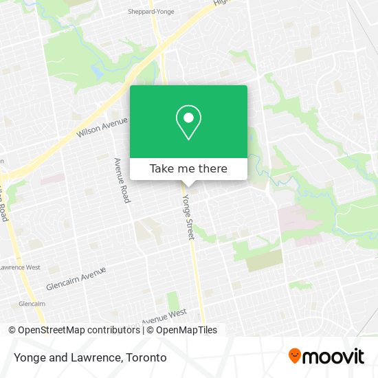 Yonge and Lawrence map