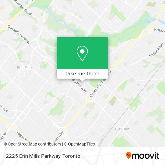 2225 Erin Mills Parkway map