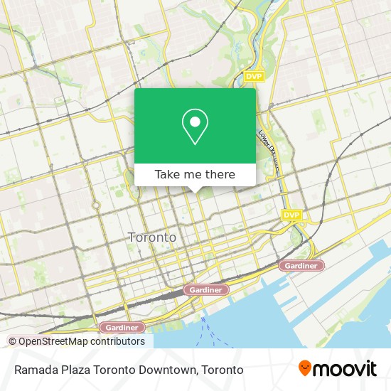 Ramada Plaza Toronto Downtown map