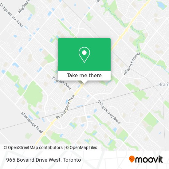 965 Bovaird Drive West map