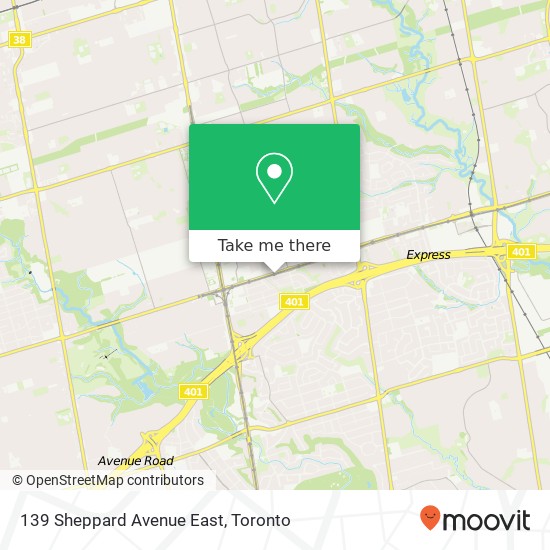 139 Sheppard Avenue East map